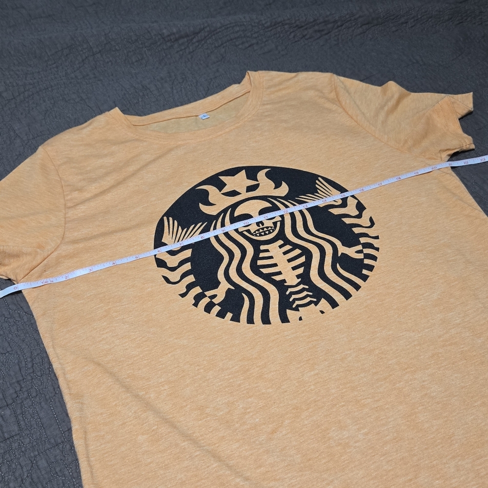 Skeleton Starbucks Inspired Shirt, L - Picture 6 of 10